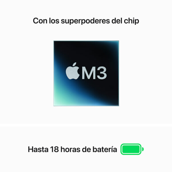MacBook Air 15" Chip M3 16GB 256GB 35W Plata