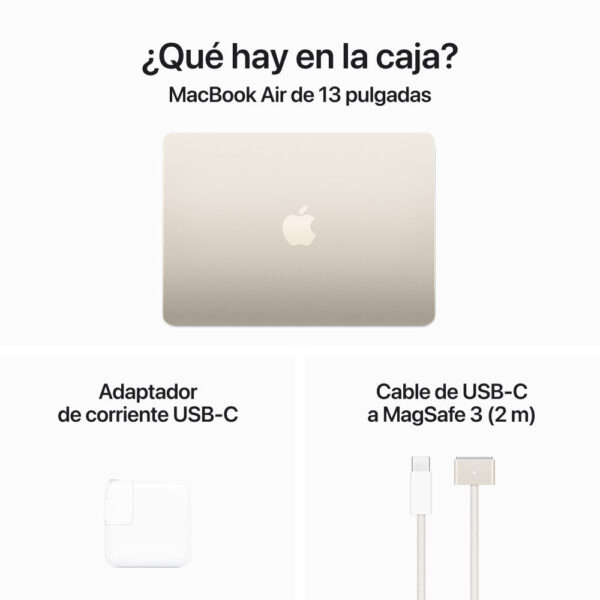 MacBook Air 15" Chip M3 24GB 512GB 35W Blanco estrella