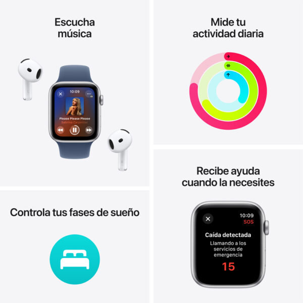 Apple Watch SE 40mm Plata (S/M)