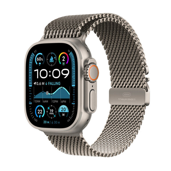 Apple Watch Ultra 2 49 mm Titanio Milanese Loop Natural (Large)