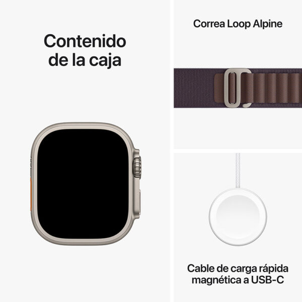 Apple Watch Ultra 2 49 mm Titanio Alpine Loop Índigo (Medium)