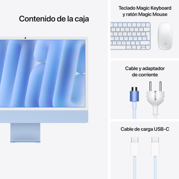 iMac 24" Chip M4 16GB 512GB GPU 10 N Azul