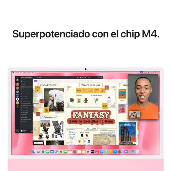 iMac 24" Chip M4 16GB 256GB GPU 10 N Rosa
