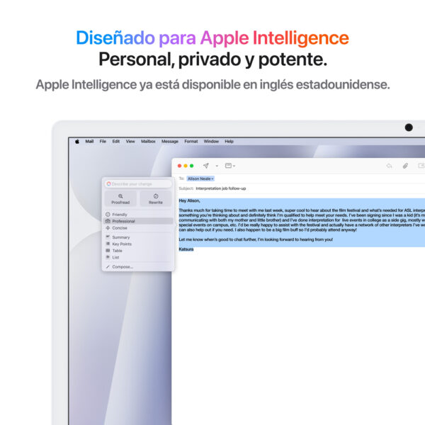 iMac 24" Chip M4 16GB 256GB GPU 10 N Plata