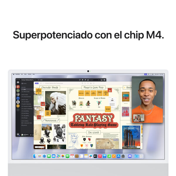 iMac 24" Chip M4 16GB 256GB GPU 10 N Plata