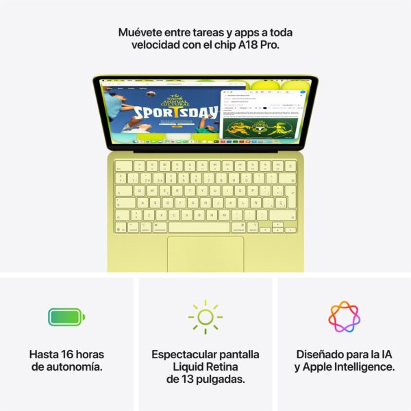 MacBook Neo 256GB Magic Keyboard Plata